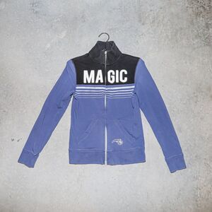 Orlando Magic Zip Up Sweater Long Sleeve Sports Jacket Athleisure Top Size Small
